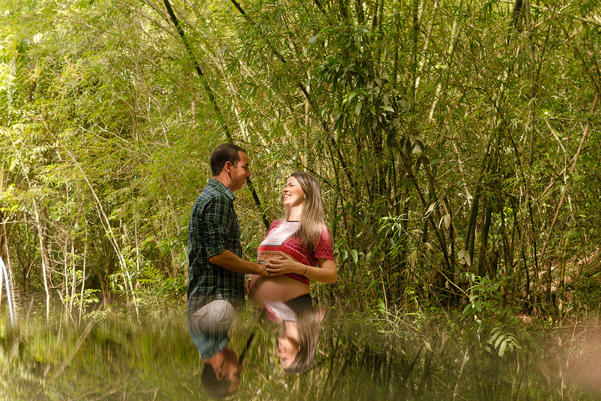 ensaio gestante natureza