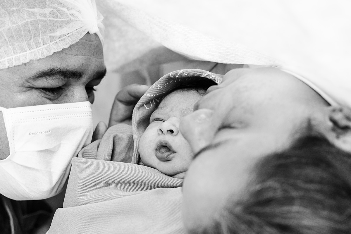 primeira foto em família