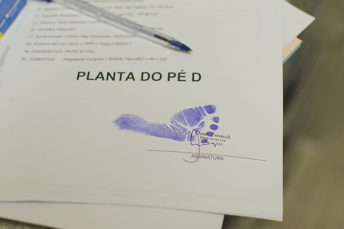 pezinho de bebê digital parto