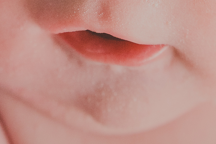 detalhe boca bebê