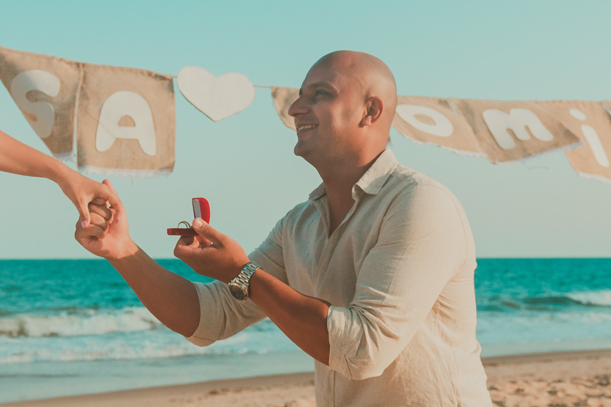 _casal praia ferias nordeste amor book pedido de casamento surpresa guaxuma