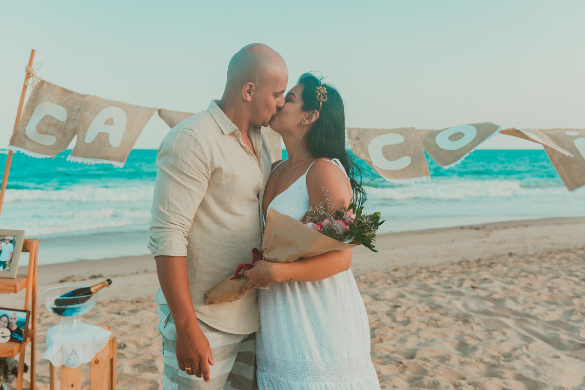 _casal praia ferias nordeste amor book pedido de casamento surpresa guaxuma