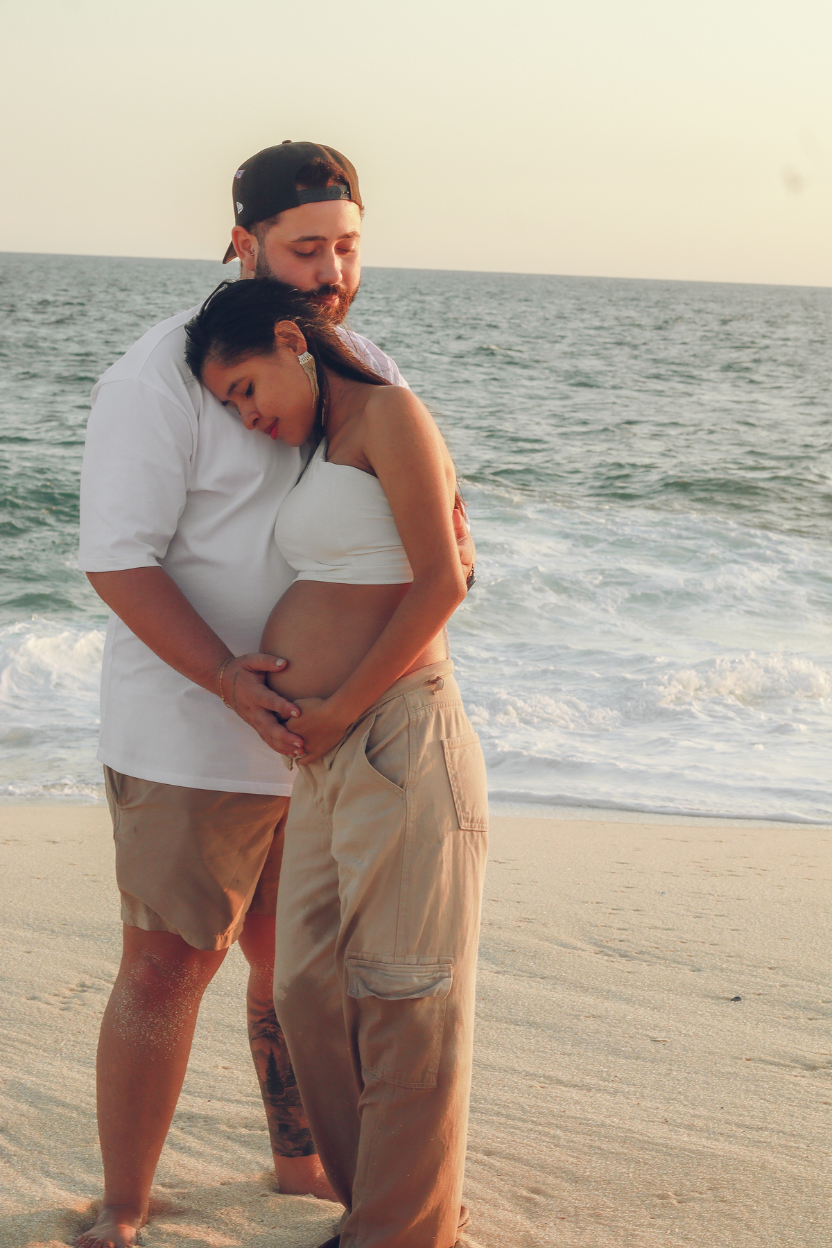 Gestante na praia 
Rj