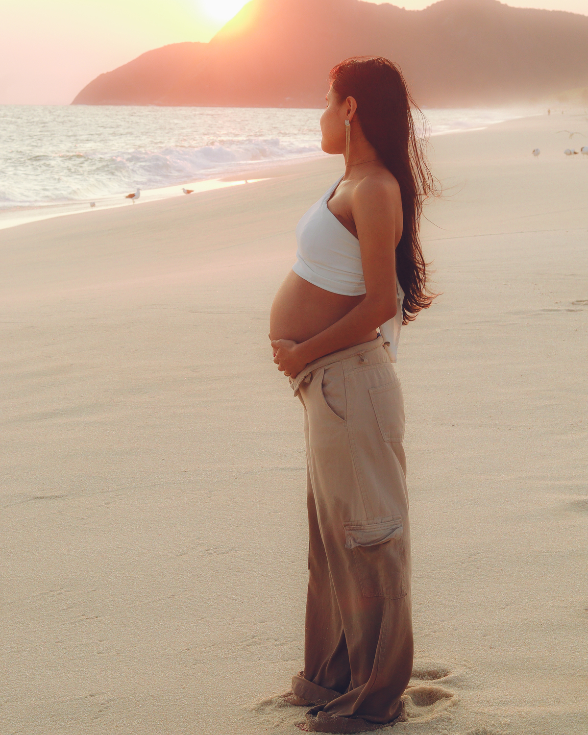 Gravida na praia