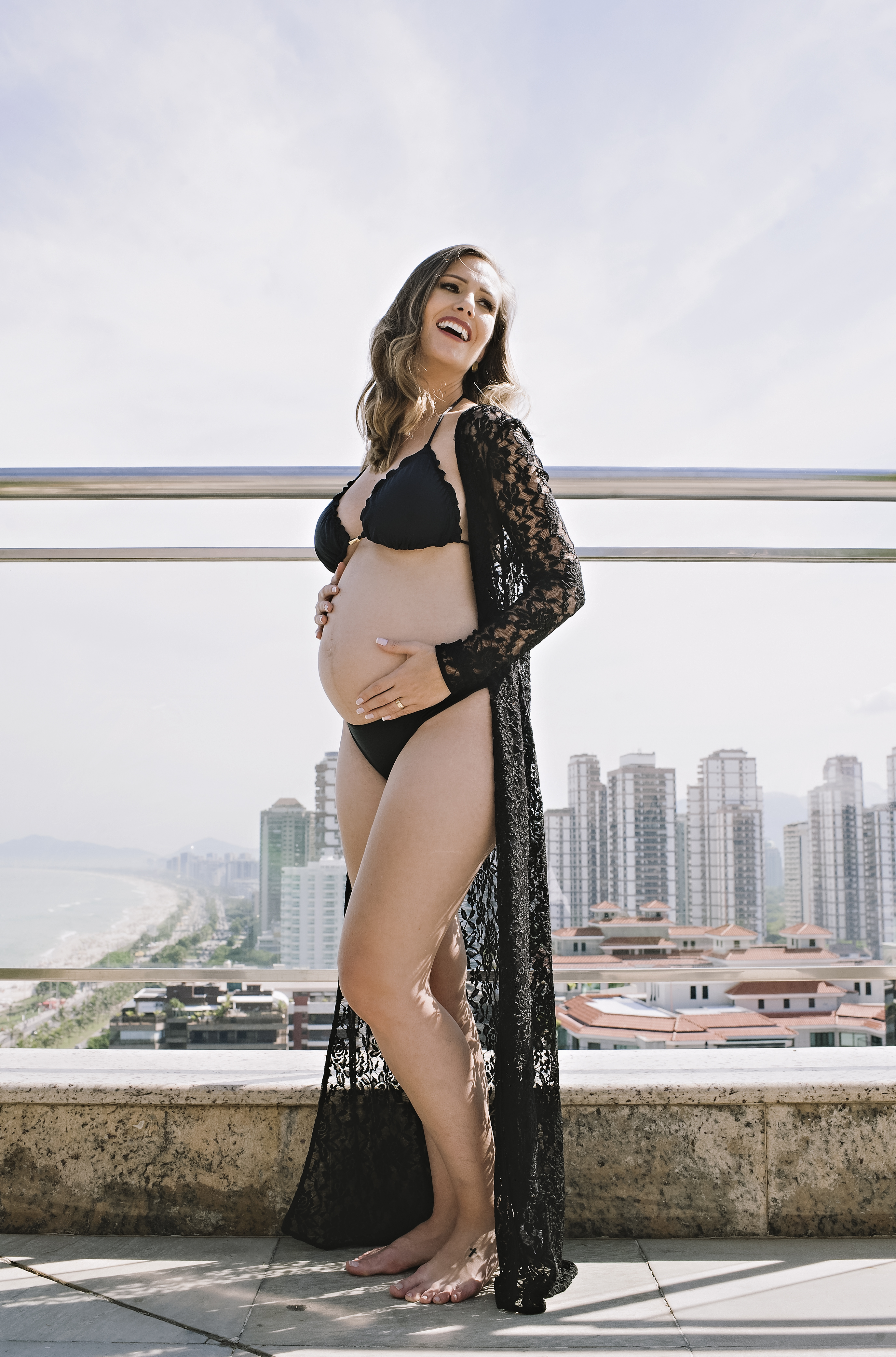 Foto de gestante ensaio de gestante foto de grávida Gravidez gestante foto externa Barra da Tijuca Rio de Janeiro