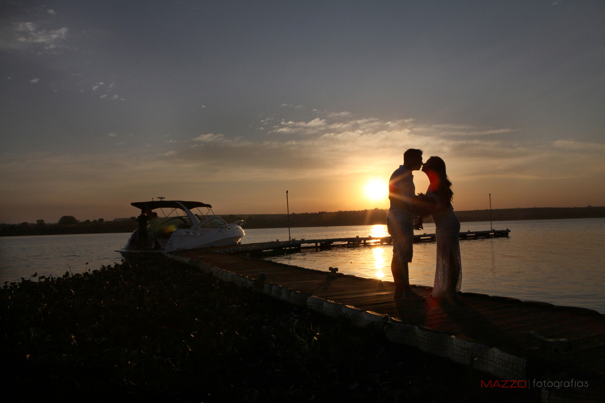 Pôr do Sol  noivos
