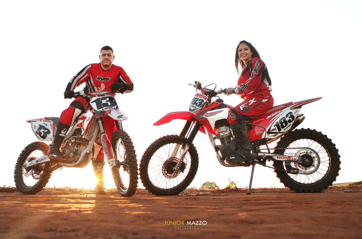Pre-wedding moto-cross