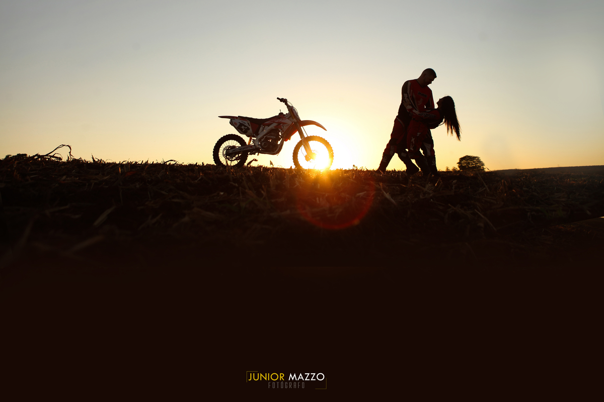 Pre-wedding moto-cross