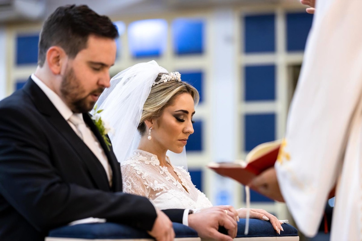 bençao do noivos casamento no santuario Nossa Senhora Aparecida em Ribeirão Preto SP