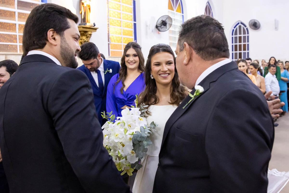 pai da noiva no casamento em Dumont SP