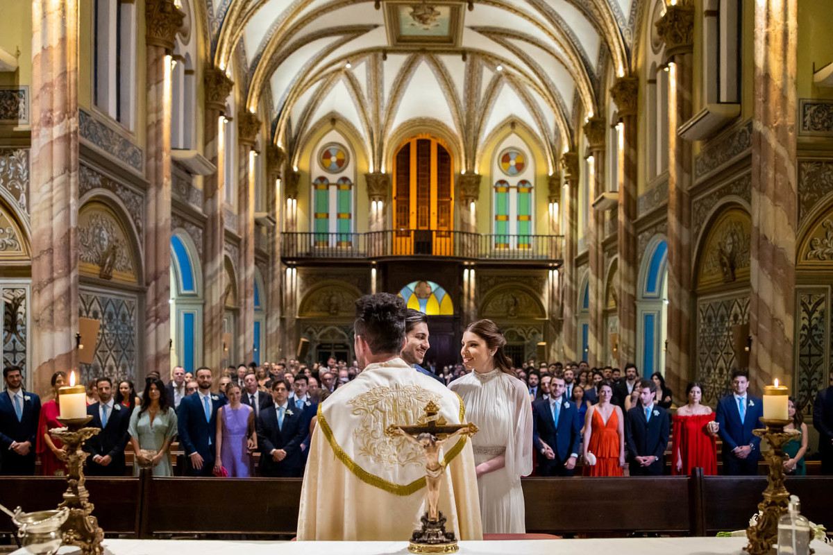 fotos de casamento casamento na igreja Nossa Senhora do Rosário Vila Tibério Ribeirão Preto