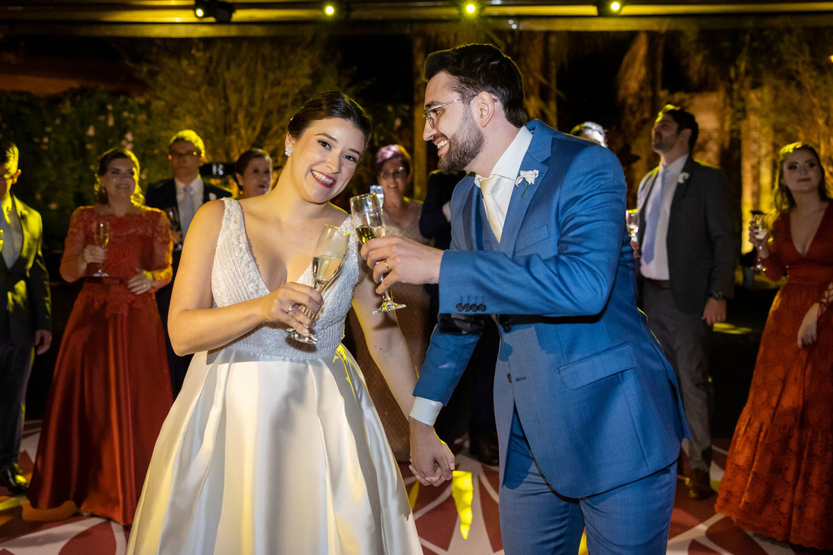 brinde dos noivos casa de campo