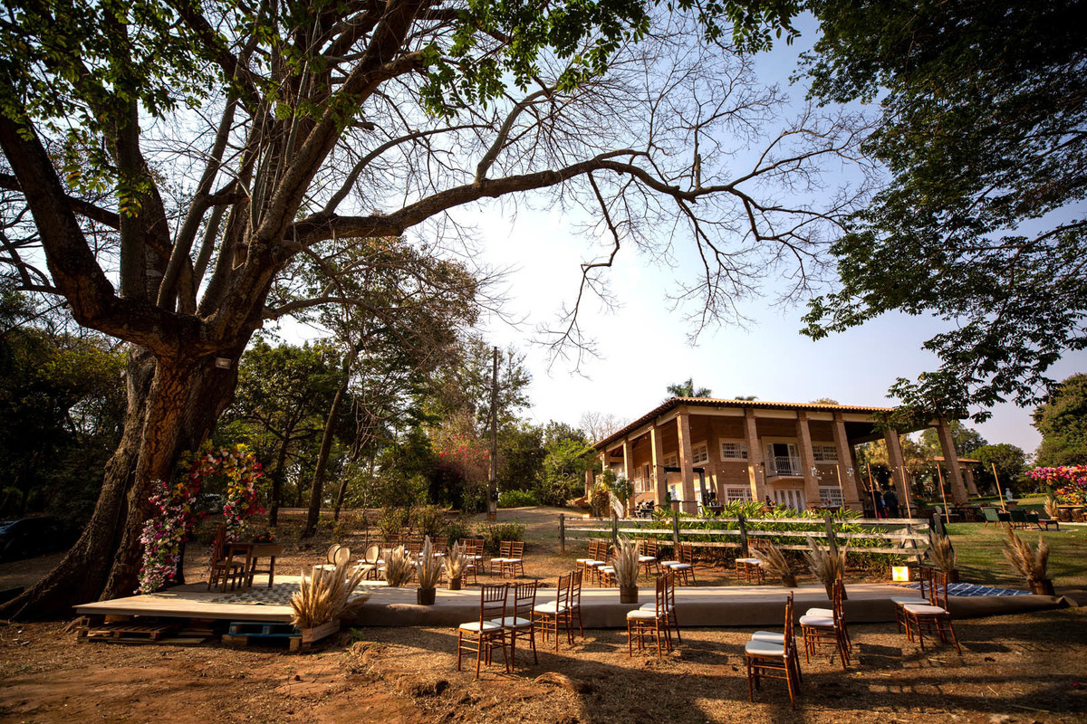 fotos de decoração casamento no campo Chácara Dona Amélia – Uberaba/MG