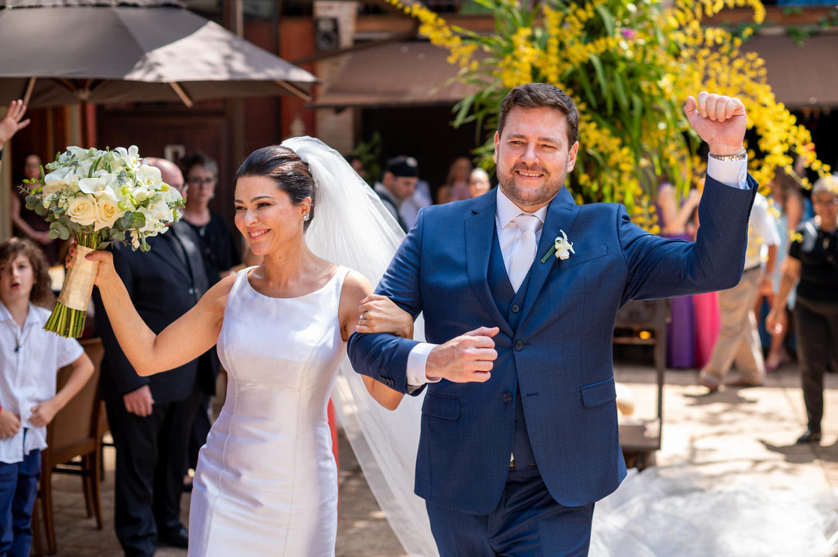 noivos casamento de dia ristorante amici recepção