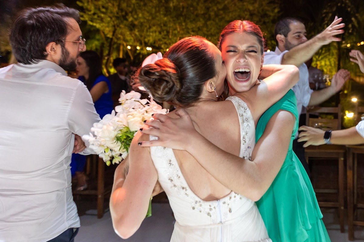 emoçao na hora do buque