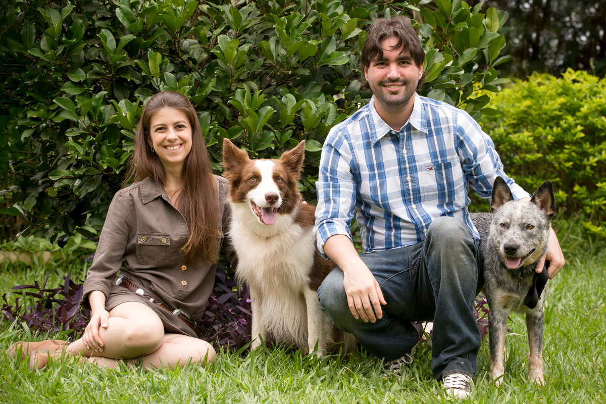 ensaio de casais com pets