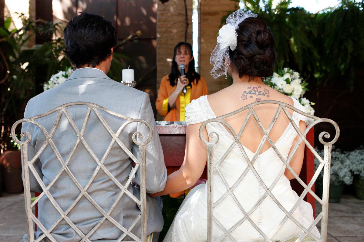 noivos na cerimonia Yoga em Ribeirão Preto - SP