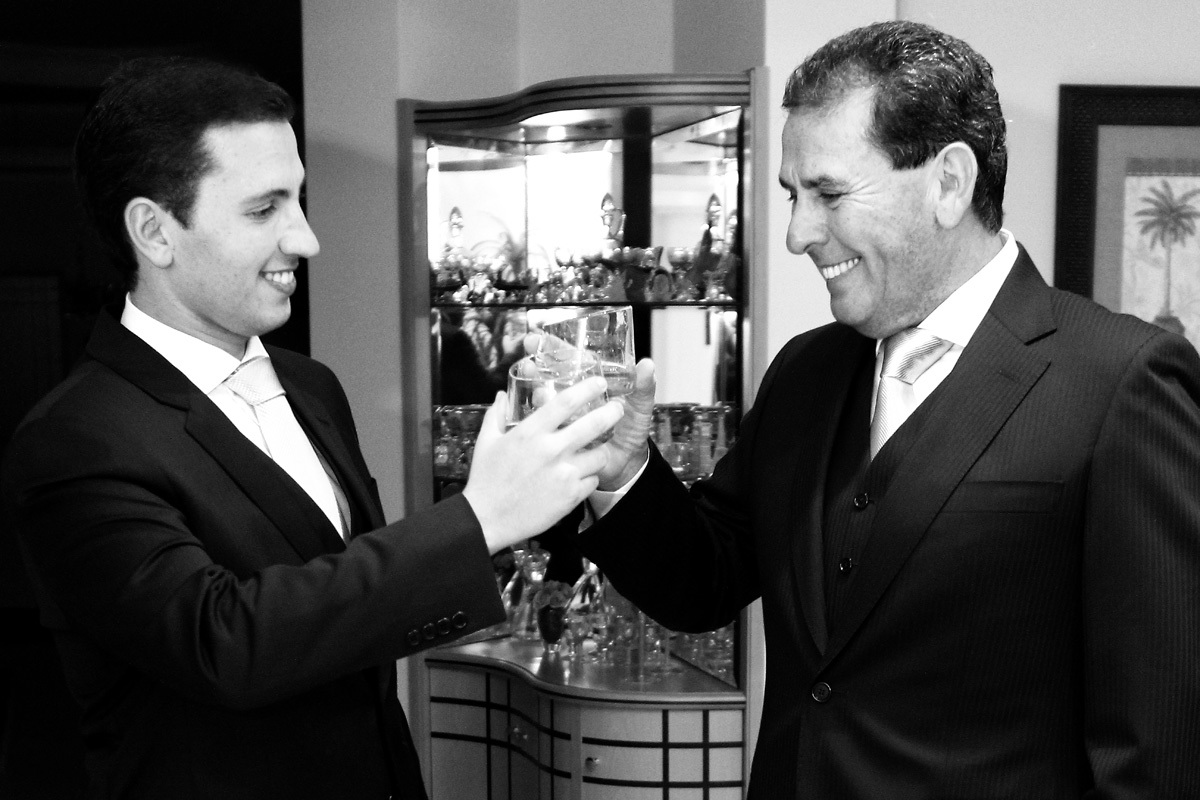 brinde antes do casamento do noivo com seu pai