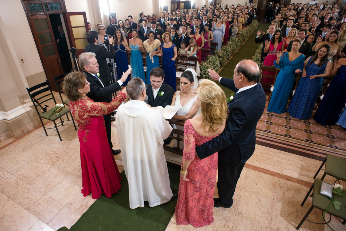 benção dos pais na capela Estigmatinos em Ribeirão Preto - SP