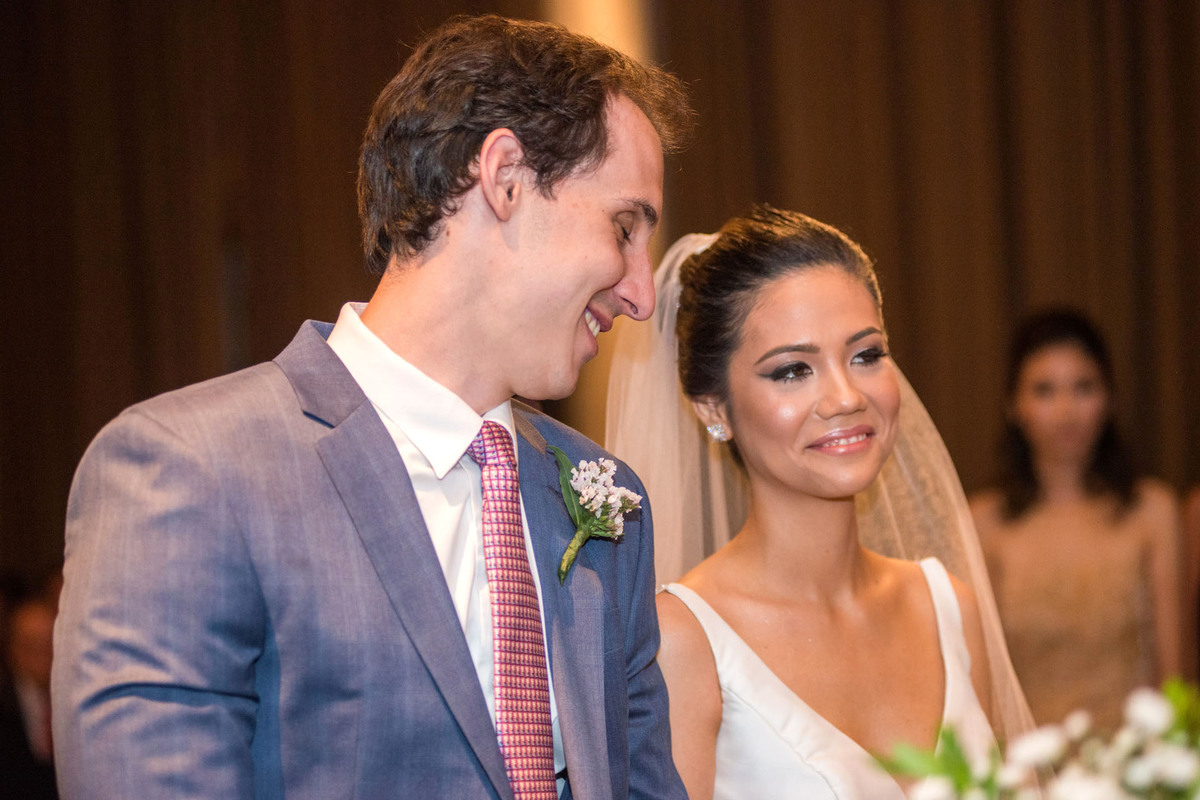 Casamento Gabrielle e Guilherme - Espaço Golf Ribeirão Preto, Andrezza Minotto Makeup Studio, Ana Maria Boz Cerimonial, fotógrafo Ribeirão Preto, fotógrafo de Casamento Ribeirão Preto, Casamento interior paulista, noivos sorrindo