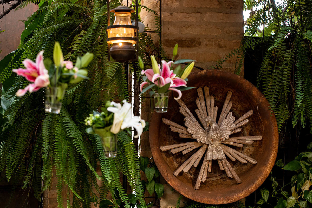 detalhes decoração Amici Ristorante