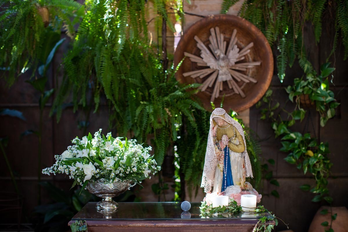 altar do casamento de Ana Paula e Paulo Henrique no Amici Ristorante em Ribeirão Preto - SP