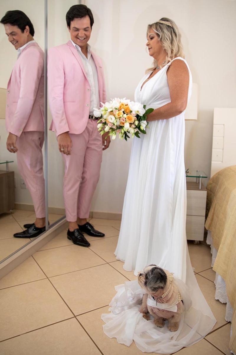 Terno rosa, Casamento Ribeirão Preto