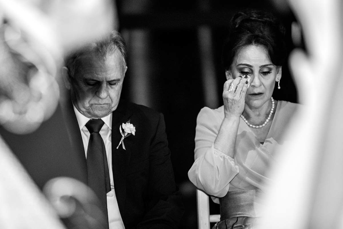 emoção da mãe do noivo no casamento de Carolina e Gustavo em Ribeirão Preto SP