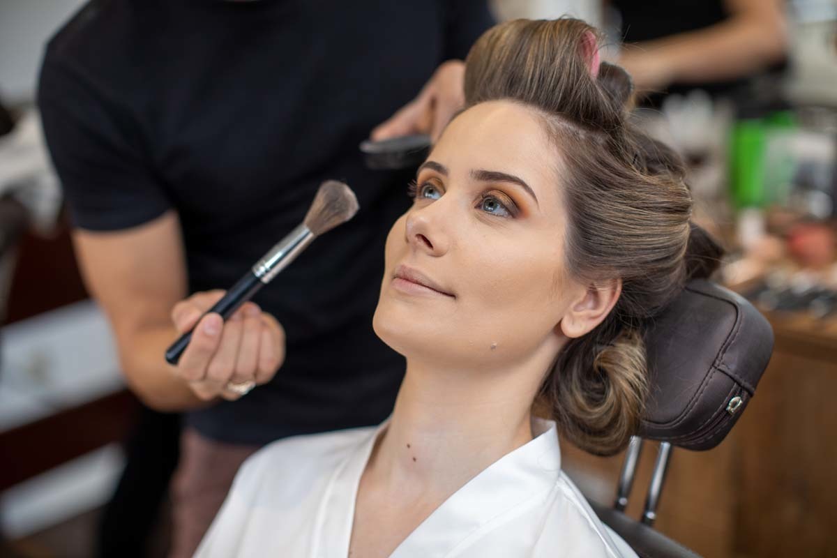 make up noiva no  Indoor Cabeleireiros realizado por Rony Leão e Suelen Barradas.