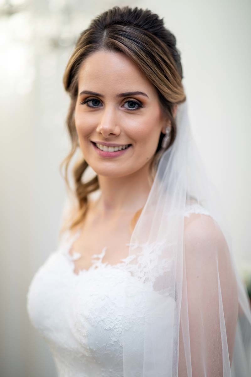 retrato de noiva indoor cabeleleiro