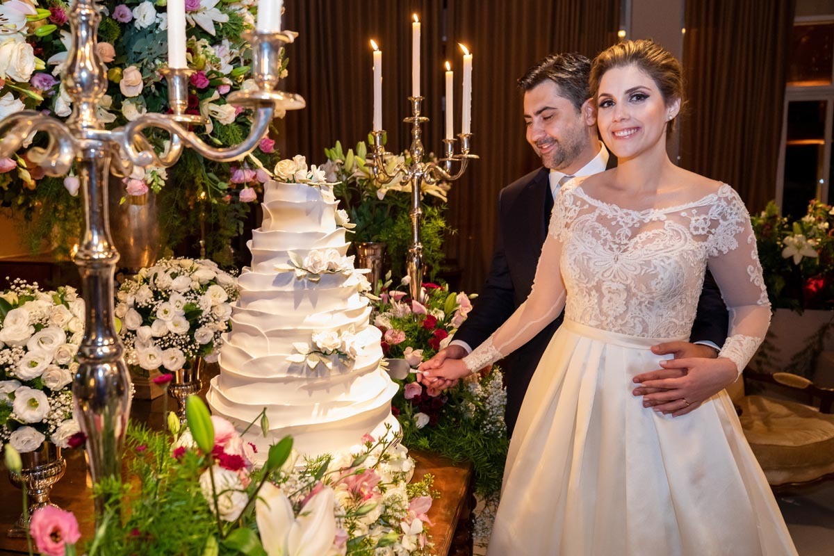 corte do bolo Espaço Golf Ribeirão Preto