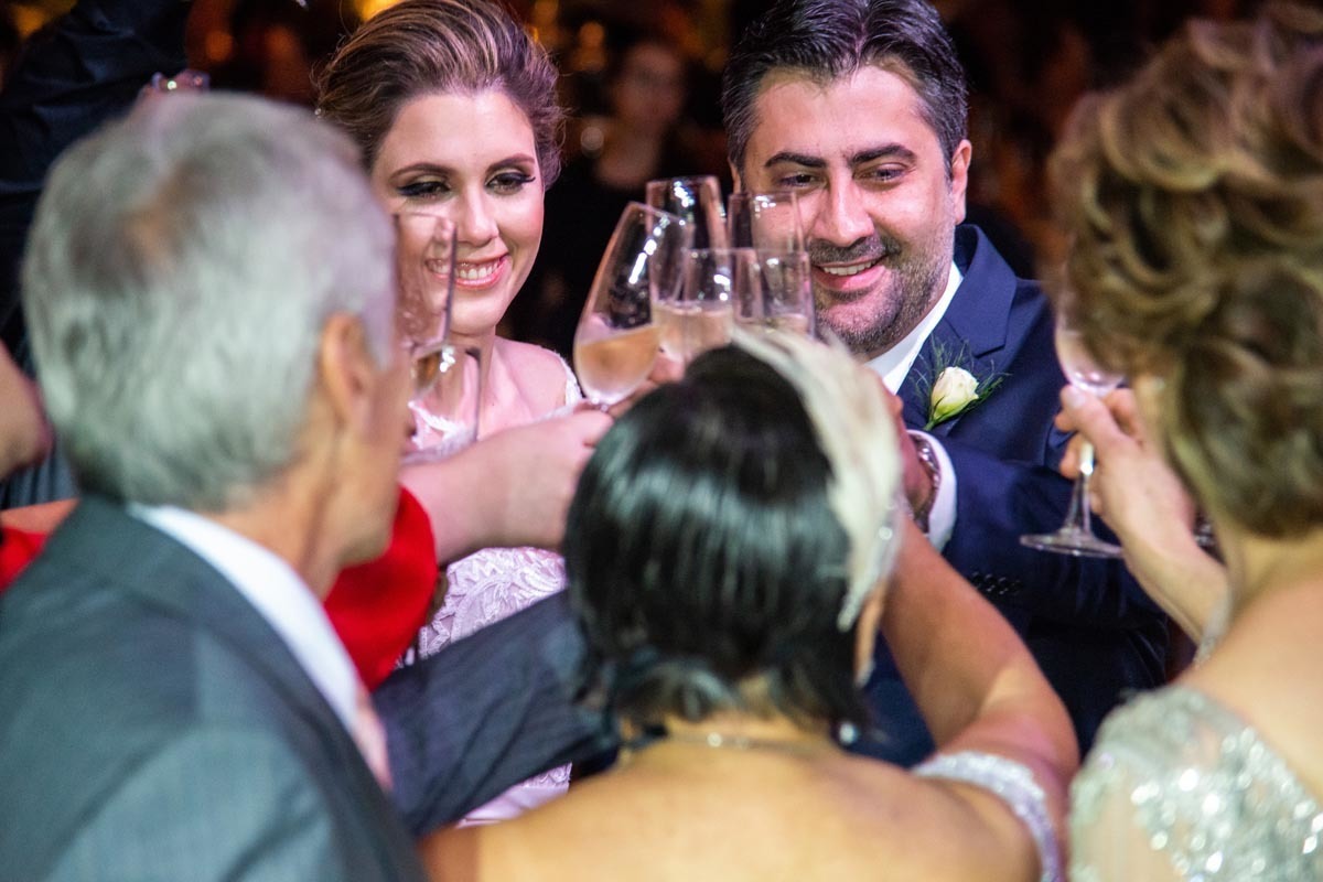 brinde dos noivos Espaço Golf