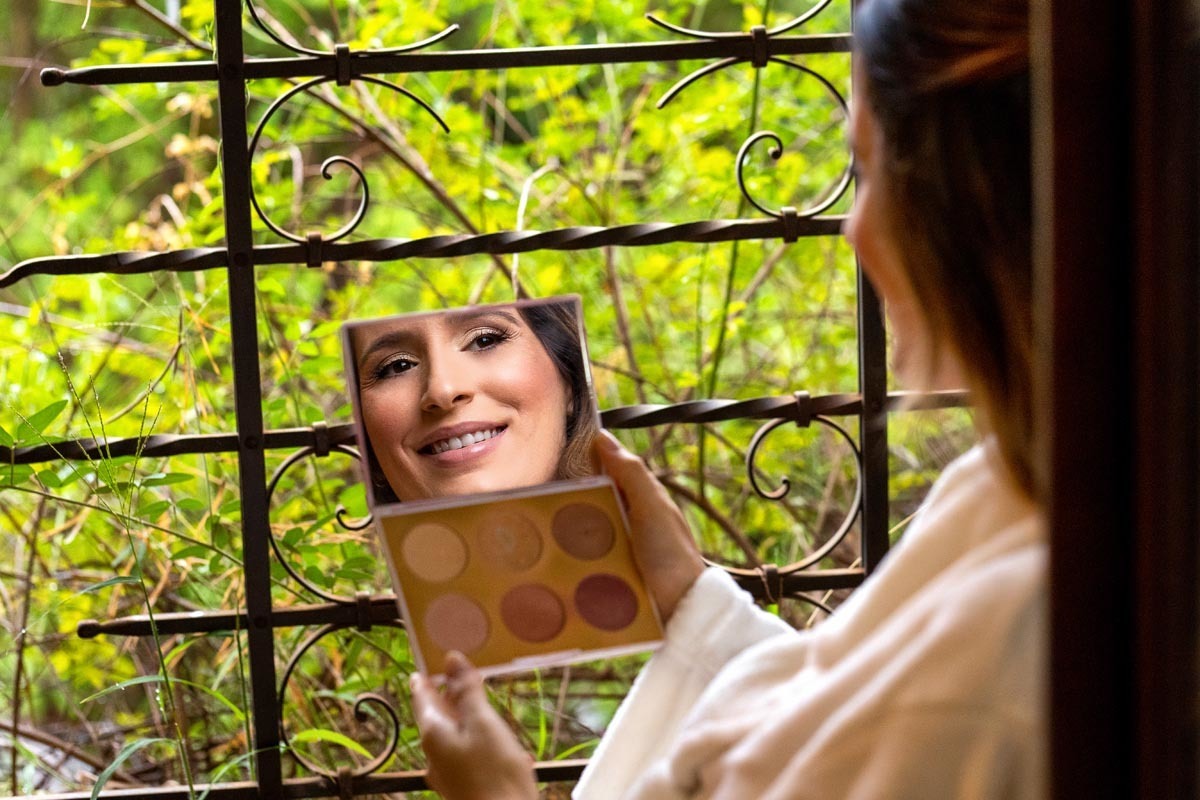 detalhes do make up da noiva no Amici Ribeirao Preto