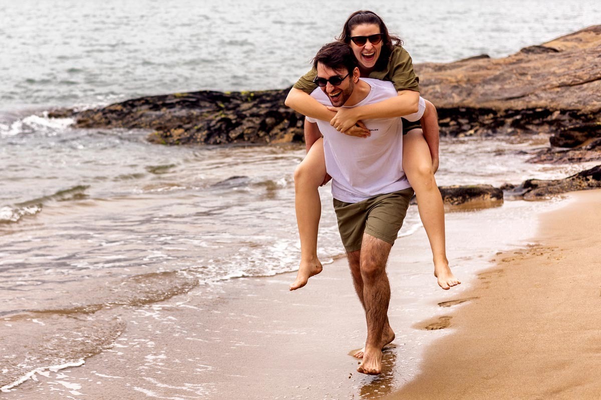 ensaio pre wedding divertido