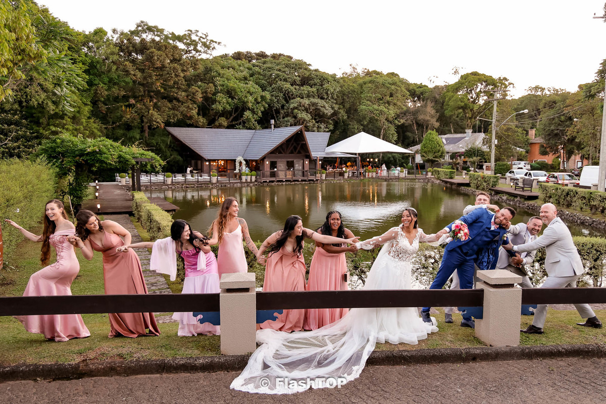 foto dos padrinhos dos noivos