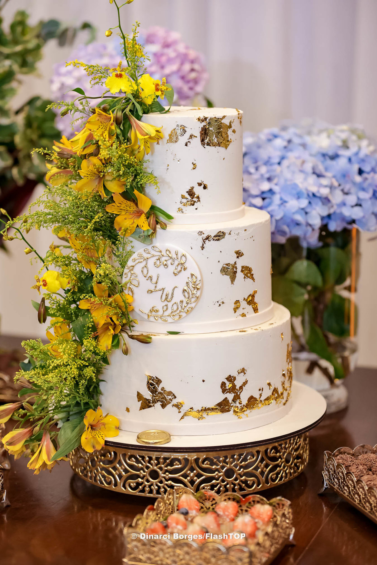 Bolo de bodas de ouro