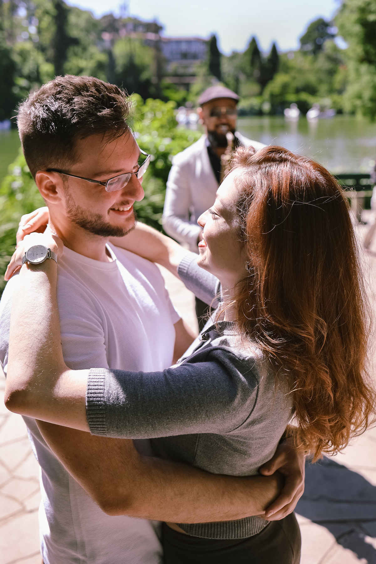 Pedido casamento gramado
