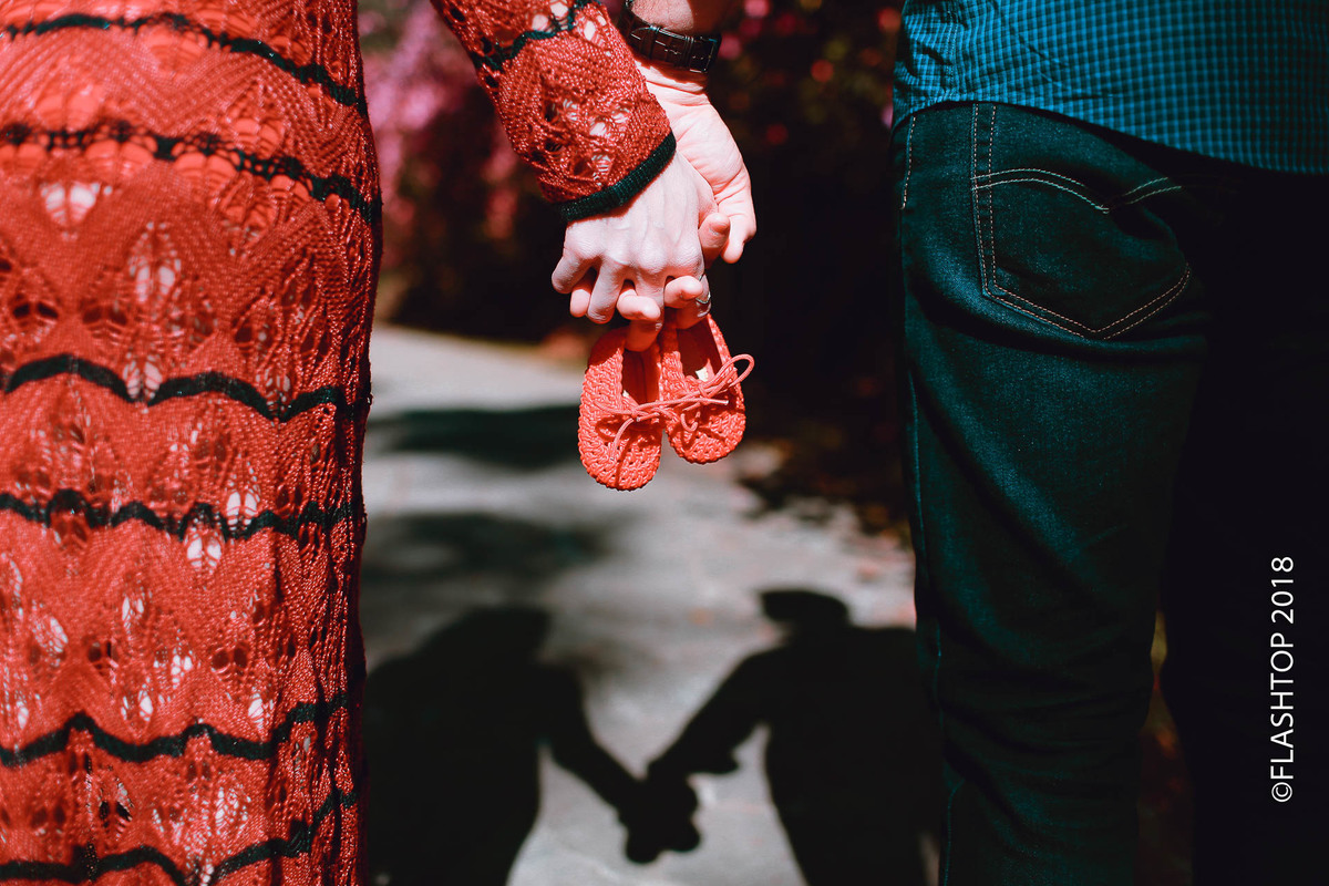 Lindo casal Aline e Marcelo Garcia, a espera da Isabela em Gramado