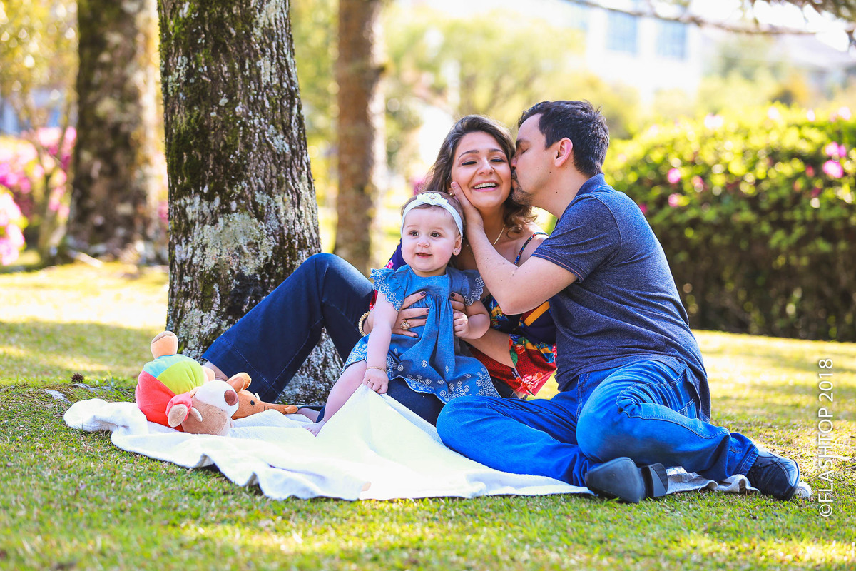 Dia de família Feliz, 1 aninho Martina
internacional em canela e gramado
