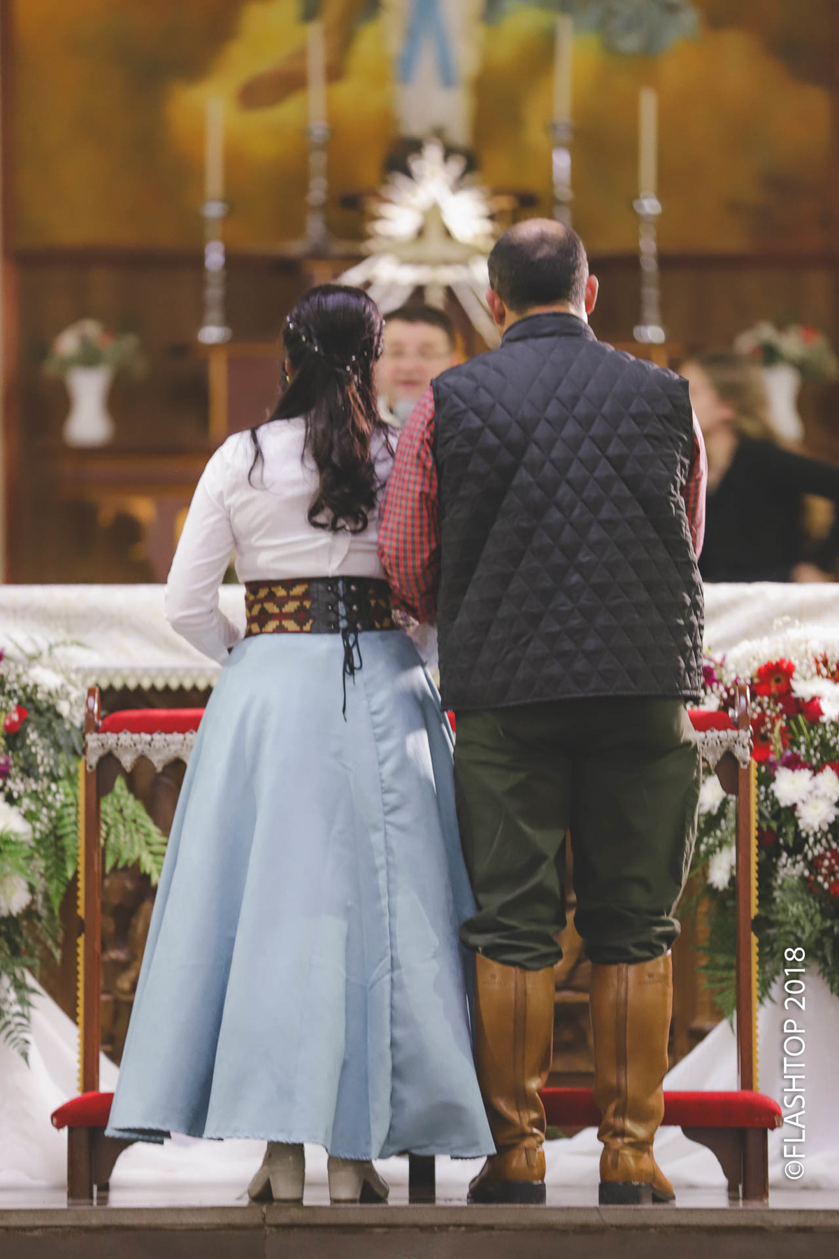 Igreja matriz de Canela, Nsra. de Lourdes foi escolhida pelo casal Andréia e Cristiano (Ximango) para ser realizada a cerimônia religiosa de casamento