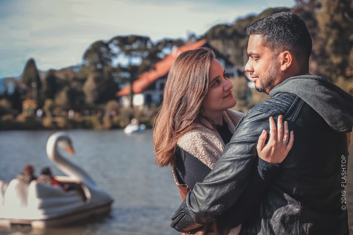 Pedido de casamento em Gramado lago negro