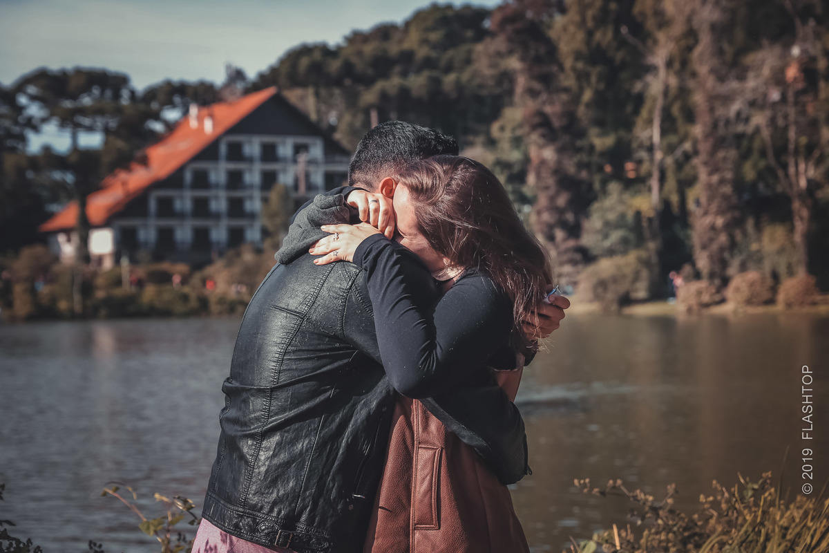 Pedido de casamento em Gramado lago negro