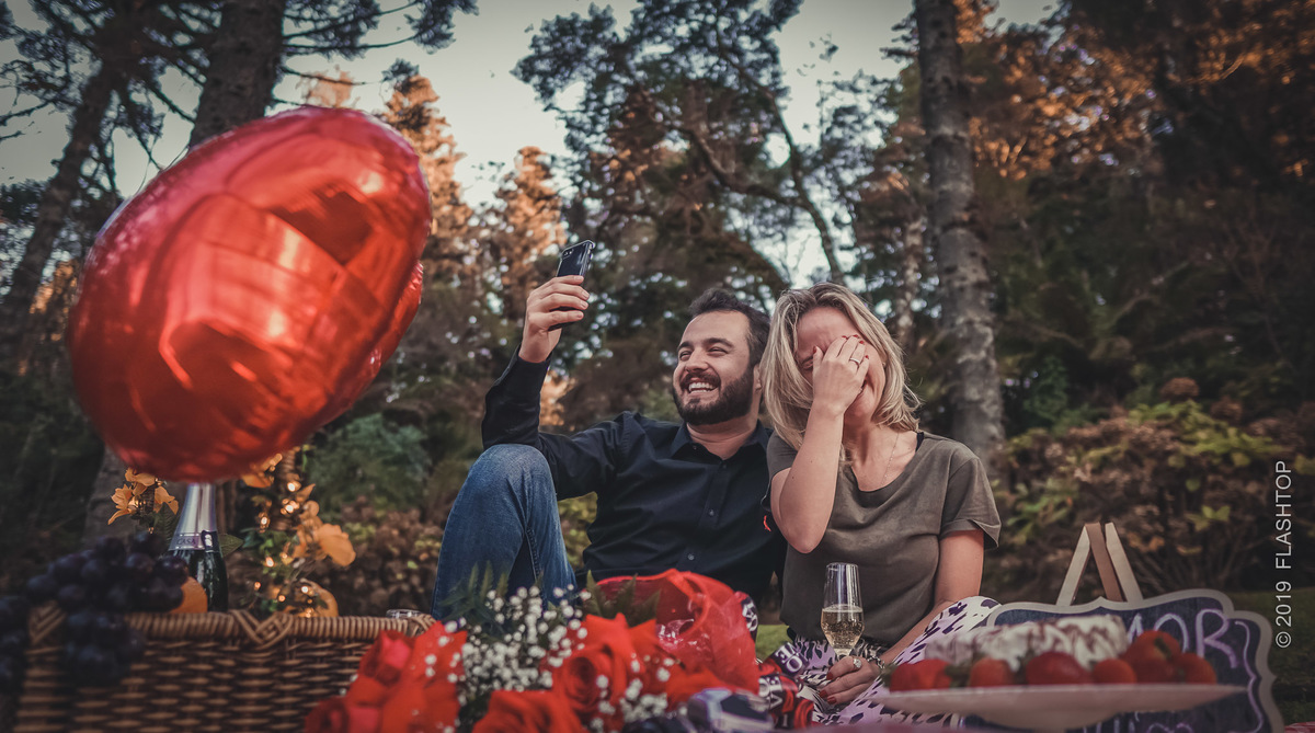 Piquenique mais pedido de casamento em Gramado 