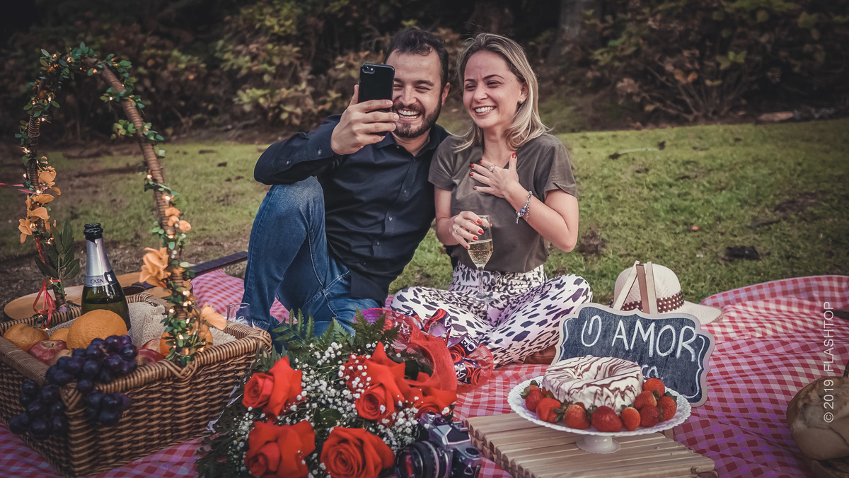 Piquenique mais pedido de casamento em Gramado 