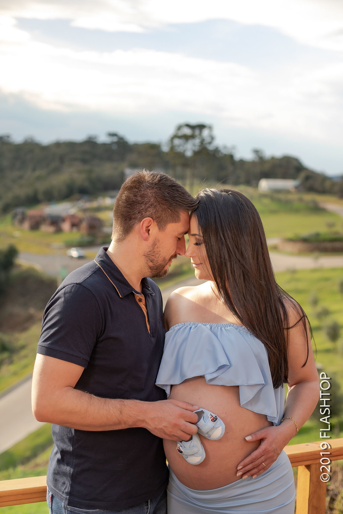 Fotografia de gestante Olivas de Gramado a espera do Vicenzo