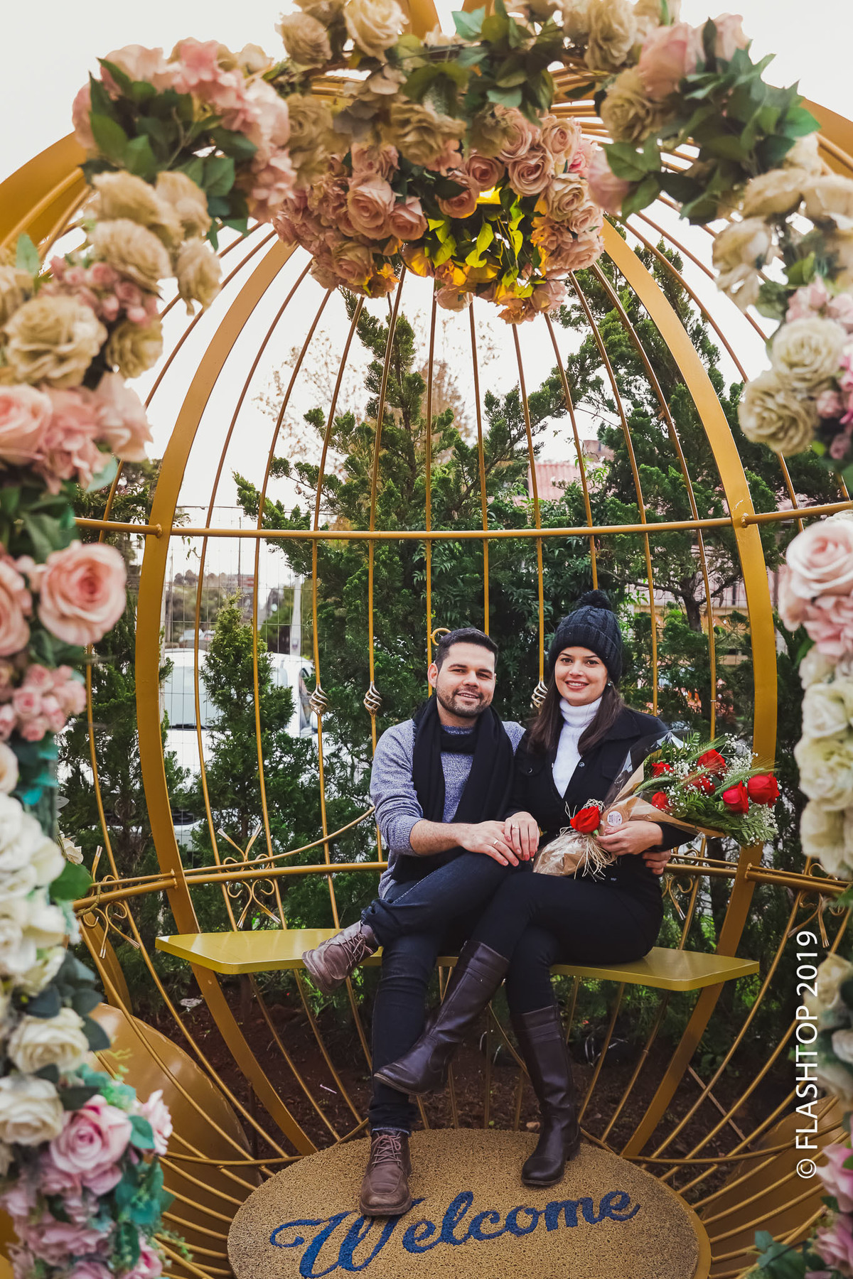 Pedido de casamento no Jardim do Amor em Gramado e canela