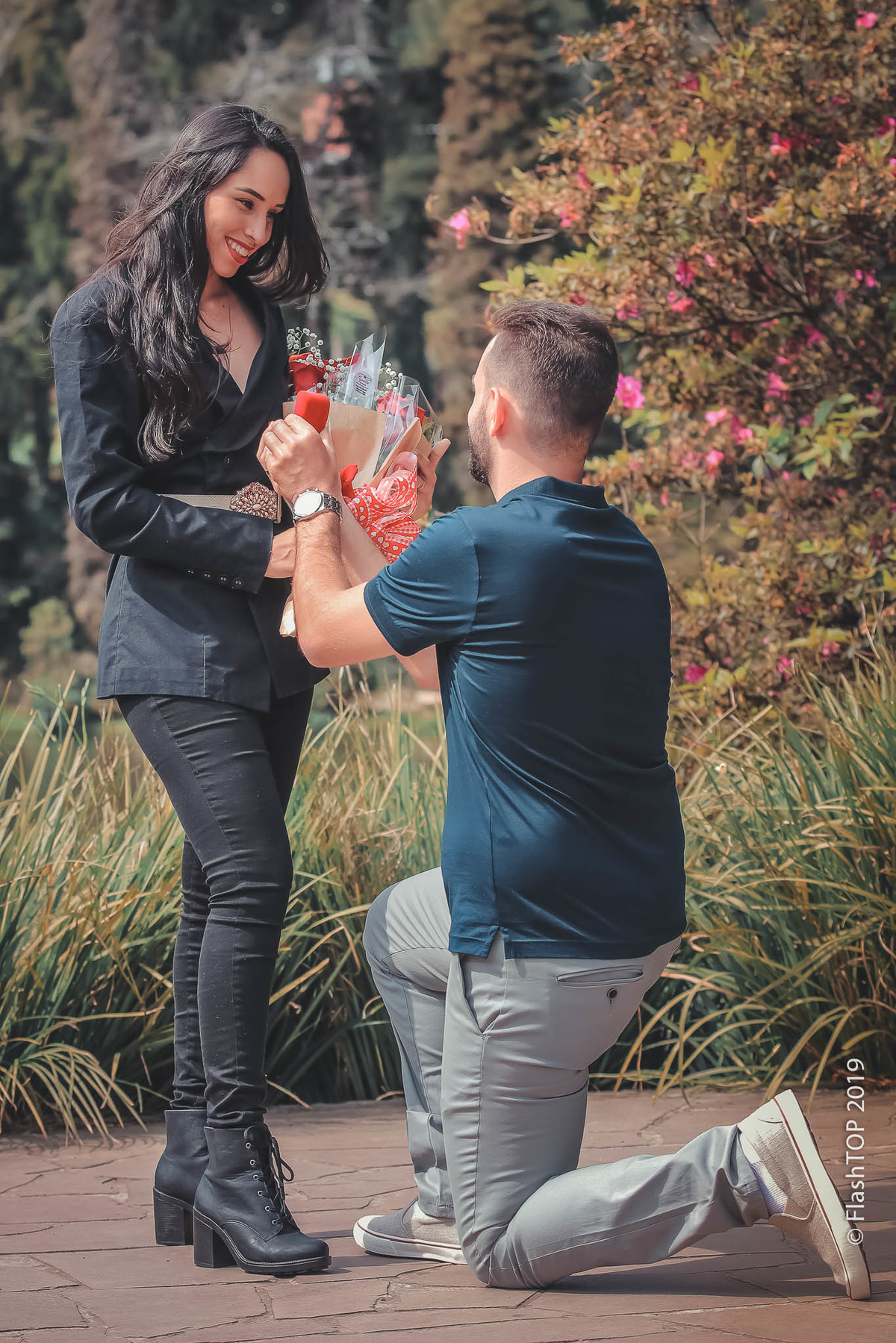 Pedido de casamento às margens do Lago Negro