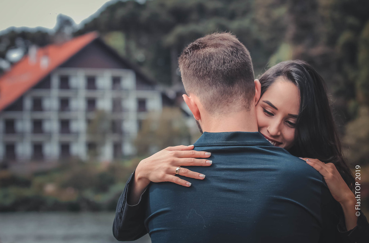 Pedido de casamento às margens do Lago Negro