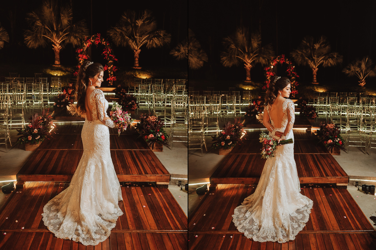 inspiração vestido de noiva sereia branco em maringá