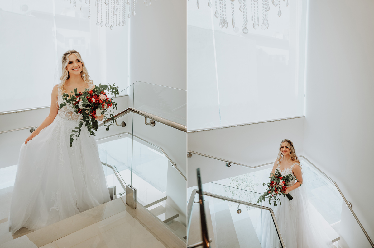 Fotógrafo de casamento em Maringá noiva com vestido de noiva princesa